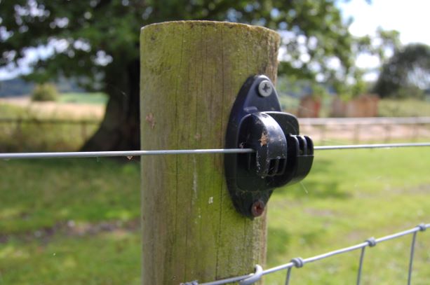 2 ELECTRIC FENCE REEL TREE POSTS