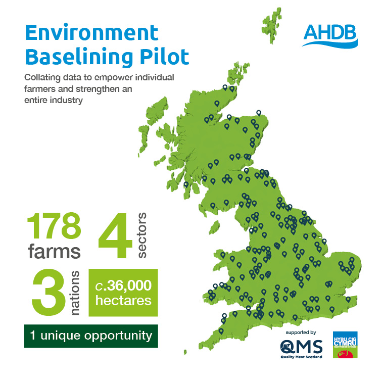 Decorative map showing the location of all 178 farms across Britain