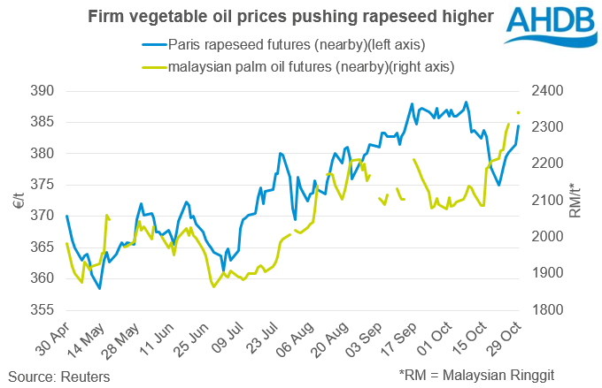Malaysian Palm Oil Futures Chart
