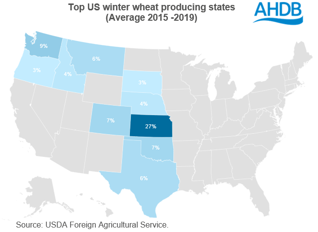 Figure 2. Winter wheat states US 16 11 2021