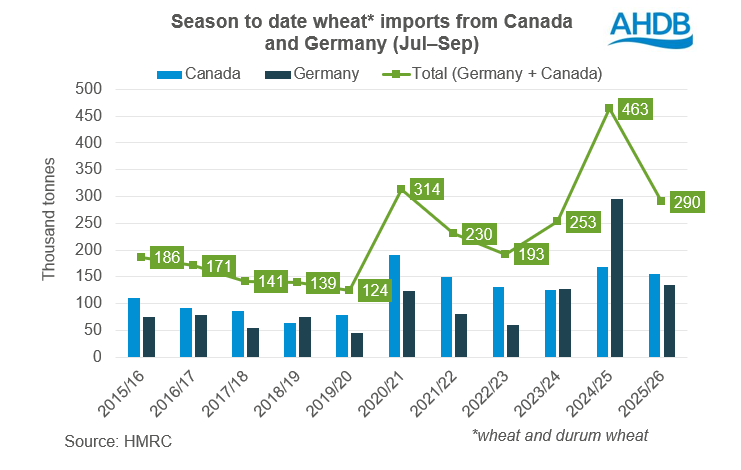 Analyst insight: Steadier start for wheat imports in 2025/26 | AHDB