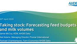 Dairy webinar: Taking stock - forecasting feed budgets and milk volumes
