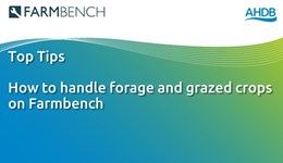 FARMBENCH: How to handle forage and grazed crops