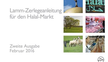 Halal: Lamb cutting guide - German
