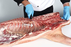 Loin – bone-in, rindless, excl. fillet Meat Cut Spec Step 2