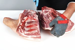 Boston Butt Joint (Neck End) – boneless and rindless Meat Cut Spec Step 3