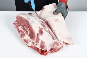 Boston Butt Joint (Neck End) – boneless and rindless Meat Cut Spec Step 5