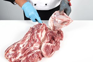 Boston Butt Joint (Neck End) – boneless and rindless Meat Cut Spec Step 9