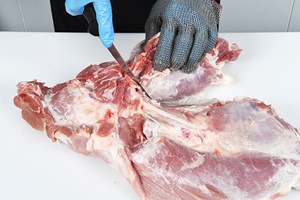 Thick Flank – fully trimmed 98% VL Meat Cut Spec Step 1