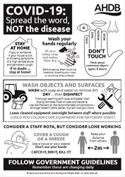 Coronavirus Covid 19 Poster For Farm Workplaces Ahdb